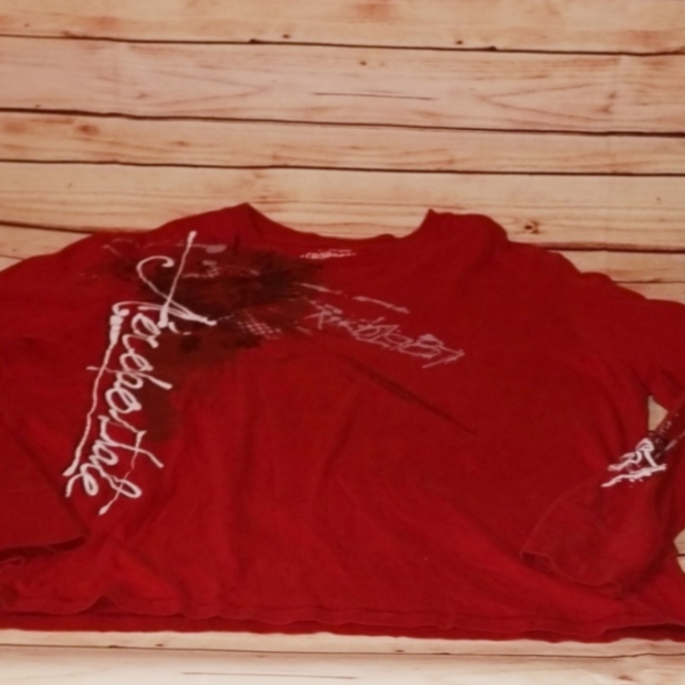 Men's Graphic Red Aeropostale Longsleeve Shirt